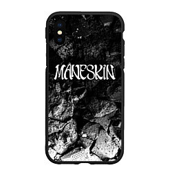 Чехол iPhone XS Max матовый Maneskin black graphite