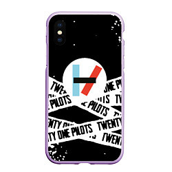 Чехол iPhone XS Max матовый Twenty one pilots stripes steel