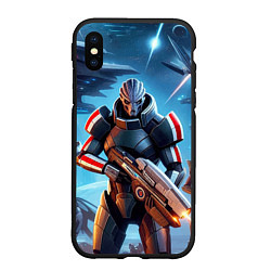 Чехол iPhone XS Max матовый Mass Effect - ai art