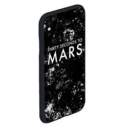 Чехол iPhone XS Max матовый Thirty Seconds to Mars black ice, цвет: 3D-черный — фото 2