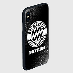 Чехол iPhone XS Max матовый Bayern sport на темном фоне, цвет: 3D-черный — фото 2