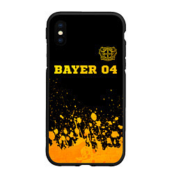 Чехол iPhone XS Max матовый Bayer 04 - gold gradient посередине