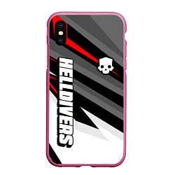Чехол iPhone XS Max матовый Helldivers 2: Skull Logo