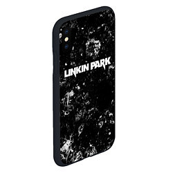 Чехол iPhone XS Max матовый Linkin Park black ice, цвет: 3D-черный — фото 2