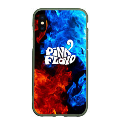 Чехол iPhone XS Max матовый Pink floyd битва огней