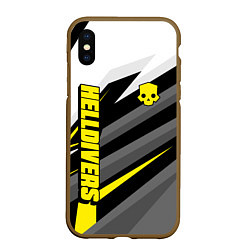 Чехол iPhone XS Max матовый Helldivers 2: Uniform Yellow x White