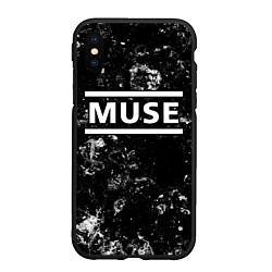 Чехол iPhone XS Max матовый Muse black ice