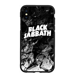 Чехол iPhone XS Max матовый Black Sabbath black graphite, цвет: 3D-черный