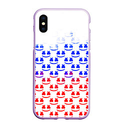 Чехол iPhone XS Max матовый Marshmello russia color