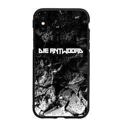 Чехол iPhone XS Max матовый Die Antwoord black graphite