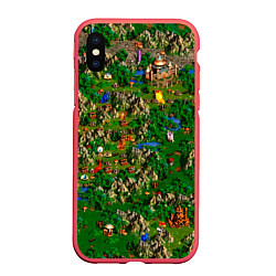 Чехол iPhone XS Max матовый Карта из Героев 3
