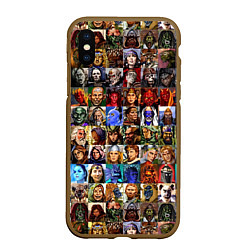 Чехол iPhone XS Max матовый Портреты всех героев