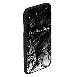 Чехол iPhone XS Max матовый Three Days Grace black graphite, цвет: 3D-черный — фото 2