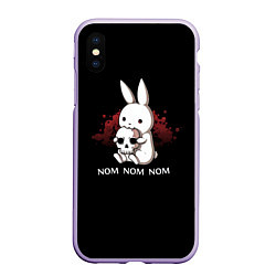 Чехол iPhone XS Max матовый Хищный кролик