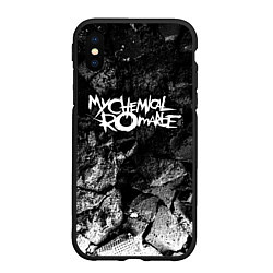 Чехол iPhone XS Max матовый My Chemical Romance black graphite