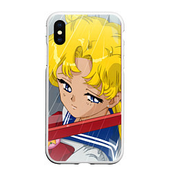 Чехол iPhone XS Max матовый Sailor Moon Усаги Цукино грустит