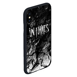 Чехол iPhone XS Max матовый In Flames black graphite, цвет: 3D-черный — фото 2