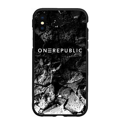 Чехол iPhone XS Max матовый OneRepublic black graphite, цвет: 3D-черный