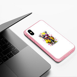 Чехол iPhone XS Max матовый Медвежонок аниме в стиле pop art, цвет: 3D-баблгам — фото 2