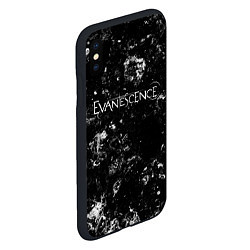 Чехол iPhone XS Max матовый Evanescence black ice, цвет: 3D-черный — фото 2