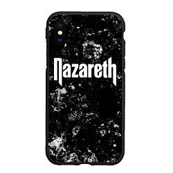 Чехол iPhone XS Max матовый Nazareth black ice, цвет: 3D-черный
