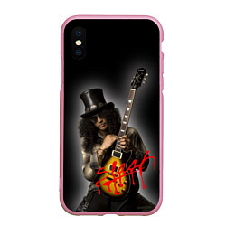 Чехол iPhone XS Max матовый Slash музыкант группы Guns N Roses