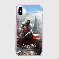 Чехол iPhone XS Max матовый Assassins creed poster game