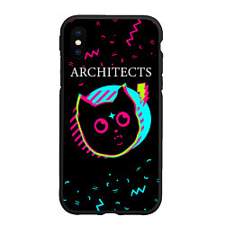 Чехол iPhone XS Max матовый Architects - rock star cat