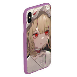 Чехол iPhone XS Max матовый Touhou Project Flandre милая, цвет: 3D-фиолетовый — фото 2