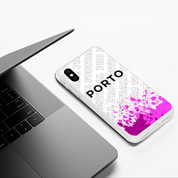 Чехол iPhone XS Max матовый Porto pro football посередине, цвет: 3D-белый — фото 2