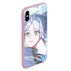 Чехол iPhone XS Max матовый Sousou no Frieren Фрирен beautiful smile, цвет: 3D-розовый — фото 2