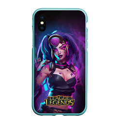 Чехол iPhone XS Max матовый League Of Legends Akali Kda