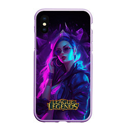 Чехол iPhone XS Max матовый League of Legends Kaisa Kda style