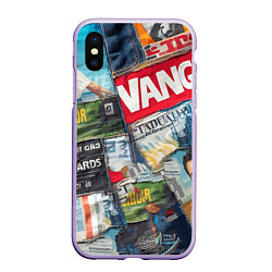 Чехол iPhone XS Max матовый Vanguard collage - ai art patchwork, цвет: 3D-светло-сиреневый