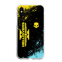 Чехол iPhone XS Max матовый Helldivers 2: Skull Logo