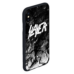 Чехол iPhone XS Max матовый Slayer black graphite, цвет: 3D-черный — фото 2