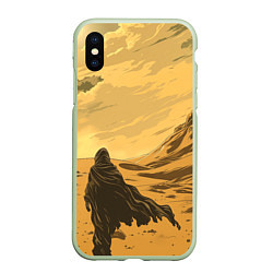 Чехол iPhone XS Max матовый Dune - The Traveler, цвет: 3D-салатовый