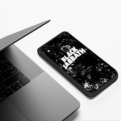 Чехол iPhone XS Max матовый Black Sabbath black ice, цвет: 3D-черный — фото 2