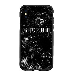 Чехол iPhone XS Max матовый Burzum black ice, цвет: 3D-черный