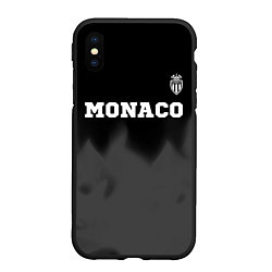 Чехол iPhone XS Max матовый Monaco sport на темном фоне посередине