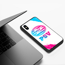 Чехол iPhone XS Max матовый PSV neon gradient style, цвет: 3D-черный — фото 2