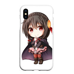 Чехол iPhone XS Max матовый Konosuba Юн-юн чибик