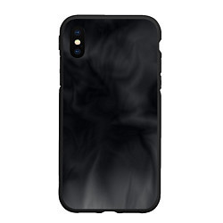 Чехол iPhone XS Max матовый Тёмный серый дымчатый
