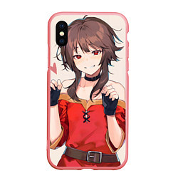 Чехол iPhone XS Max матовый Konosuba Мэгумин cute, цвет: 3D-баблгам