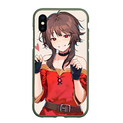 Чехол iPhone XS Max матовый Konosuba Мэгумин cute