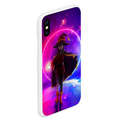 Чехол iPhone XS Max матовый Konosuba Мэгумин cute, цвет: 3D-белый — фото 2