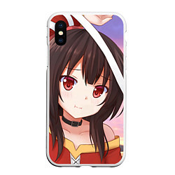 Чехол iPhone XS Max матовый Konosuba Мэгумин cute