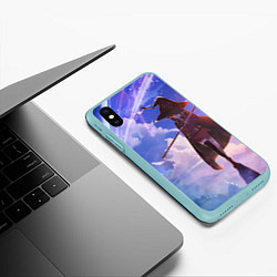 Чехол iPhone XS Max матовый Konosuba Мэгумин cute, цвет: 3D-мятный — фото 2