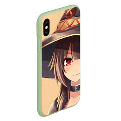 Чехол iPhone XS Max матовый Konosuba Мэгумин cute, цвет: 3D-салатовый — фото 2