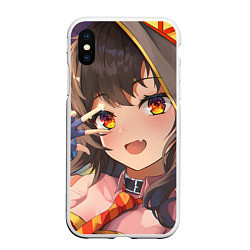 Чехол iPhone XS Max матовый Konosuba Мэгумин cute